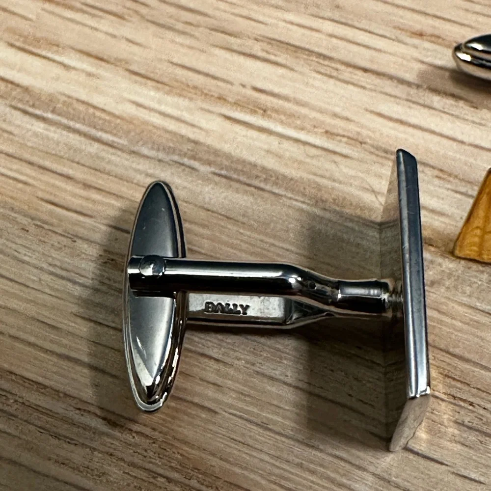 Bally Vintage made in Germany Cufflinks & Tie Bar Set – Gold & Silver Plated